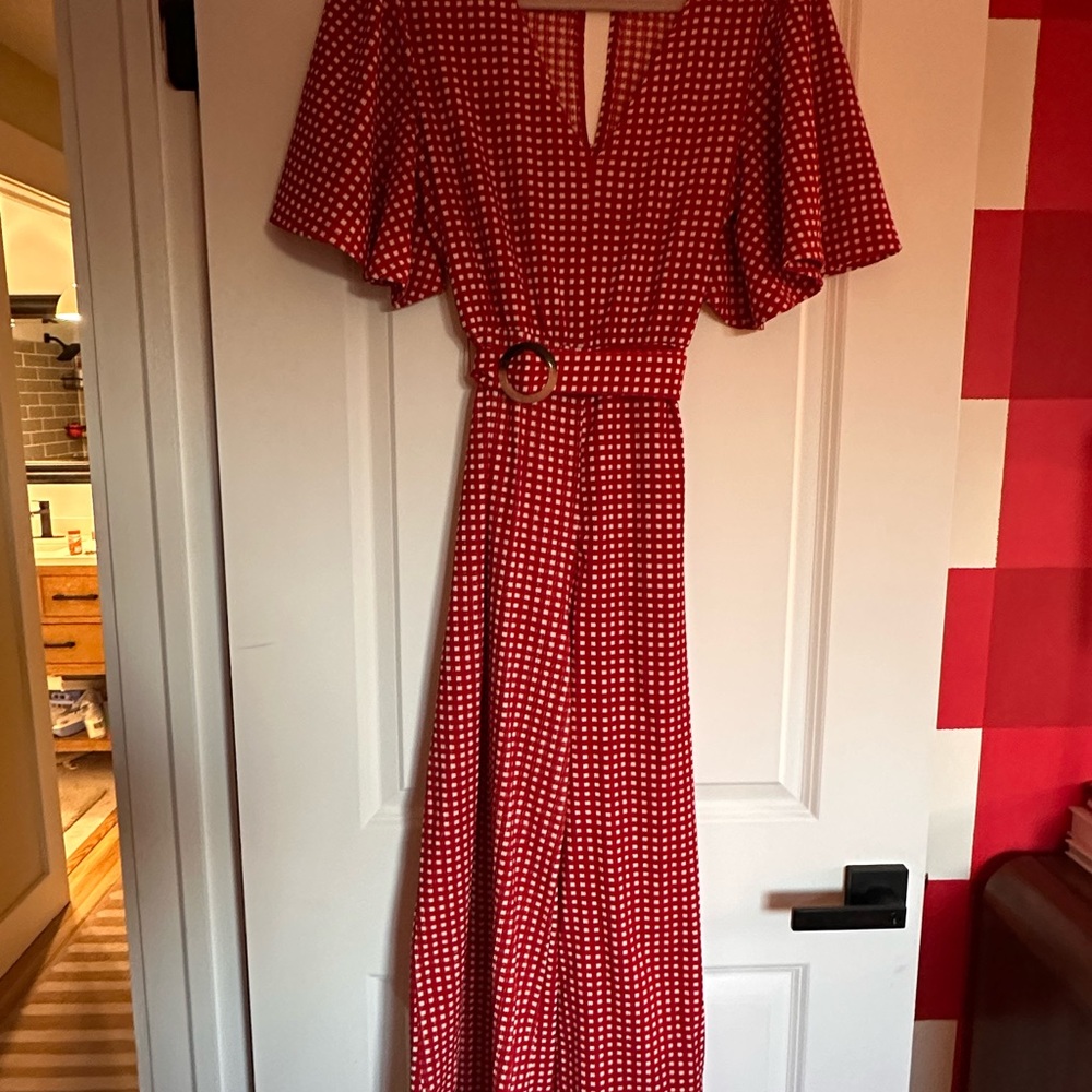 Anthropologie Margaret Belted Jumpsuit